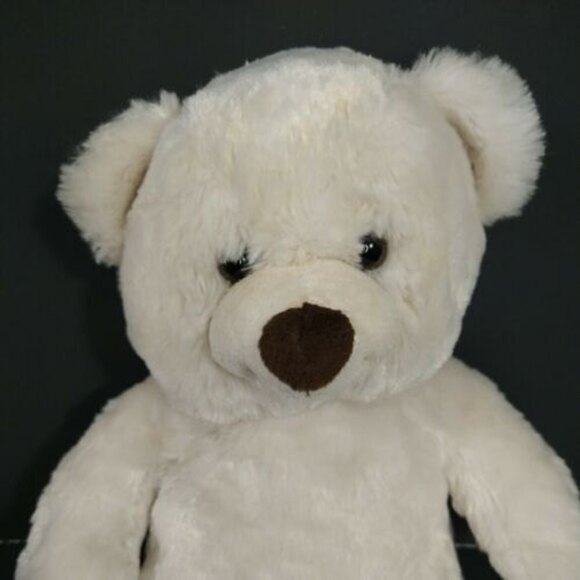 Build A Bear Teddy Bear Plush Cream Tan Stuffed Animal Toy 15 inch - Picture 2 of 9
